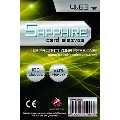 Afbeelding van Red Glove 100 Sapphire Sleeves Yellow 41x63 SPYELLOW