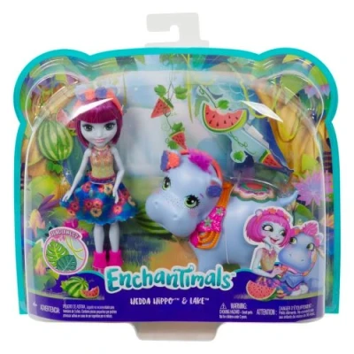 Image de Poupée Enchantimals Hedda Hippo et Lake