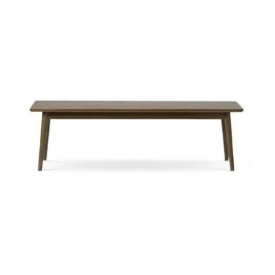 Afbeelding van Olivine Boas houten eetkamerbank gerookt eiken 150 cm