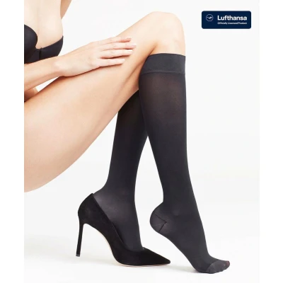 Afbeelding van FALKE Leg Energizing 50 Dames Steunkniekous 41765 3009 black 35 36