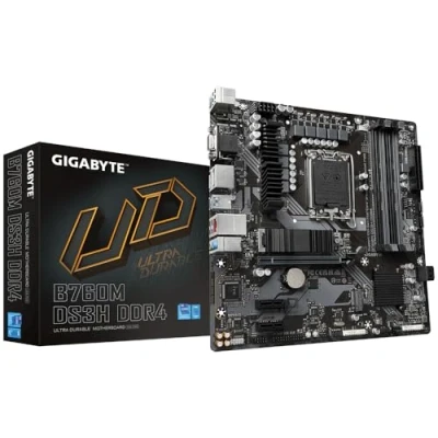 Afbeelding van Gigabyte B760M DS3H DDR4 Moederbord Socket Intel 1700 Vormfactor Micro ATX chipset Intel® B760