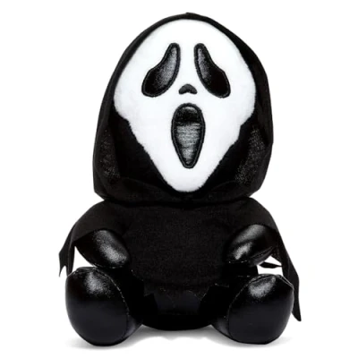 Afbeelding van Kidrobot Ghostface Scream pluche knuffeldier, 20 cm, dier om cadeau te geven, verjaardag, verzamelaar en Kerstmis