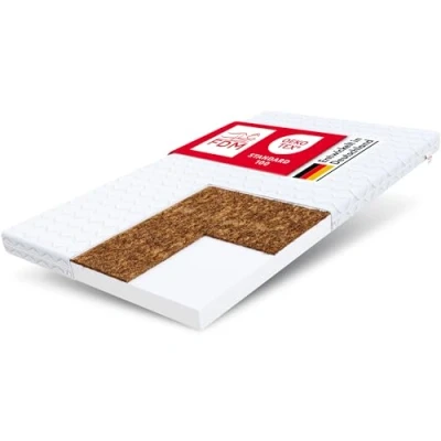 Afbeelding van FDM BABY Coco Matelas pour Enfants 90x190 cm Mousse à Mémoire de Forme Épaisseur 8 Fermeté H2 H3 Deux Faces Housse Lavable OEKO TEX Hypoallergénique