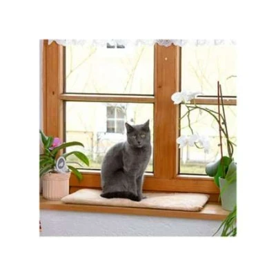 Afbeelding van Kattenkussen vensterbank zelfwarmend lichtbruin