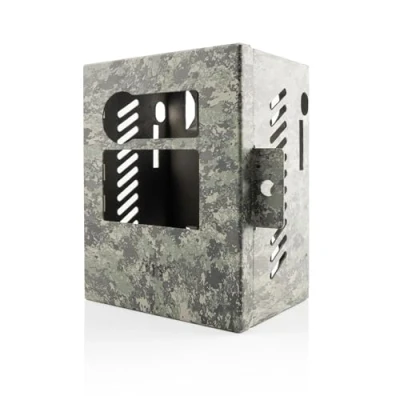 Afbeelding van ZEISS SECACAM 3 Boitier de protection en Métal Caméra Chasse Etui Anti vol Extérieur Camouflage Sécurité Maximale Etanche Durable Piège photo avec détecteur mouvement