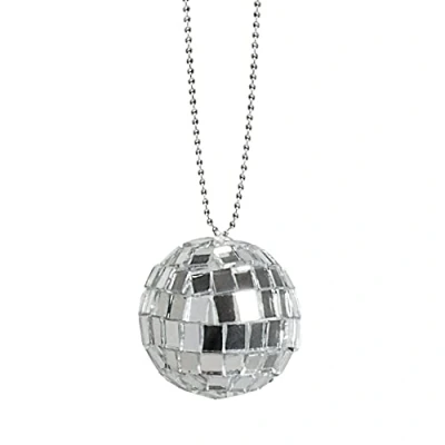 Afbeelding van Boland Ketting Discobal Zilver Volwassenen Unisex Danser/danseres 80&#039;s &amp; 90&#039;s Disco