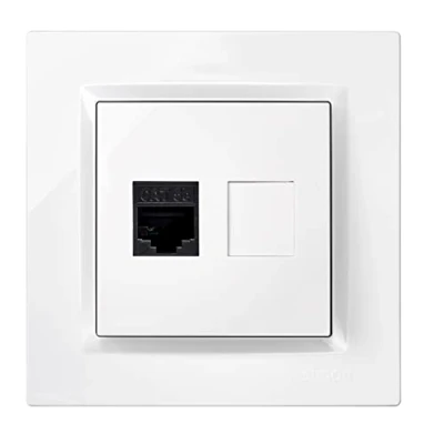 Afbeelding van Netwerkaansluiting Simon Wit RJ45