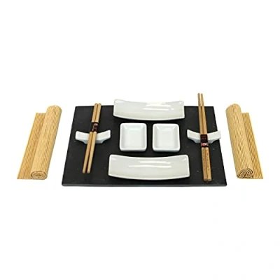 Afbeelding van Sushi set leisteen 11 delig