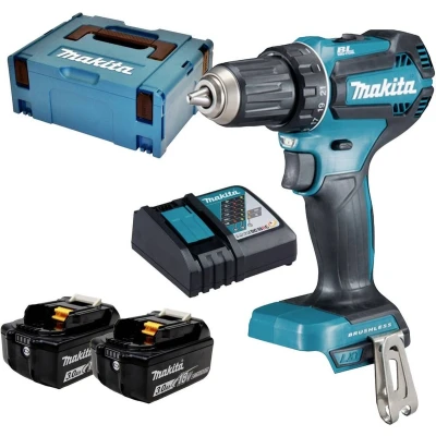 Afbeelding van Makita DDF485RFJ Accu schroefboormachine 18 V 3 Ah Li ion Incl. 2 accus, koffer, lader