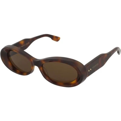 Afbeelding van Gucci GG1527S Zonnebril, Dames, Maat: 54, Havana/brown