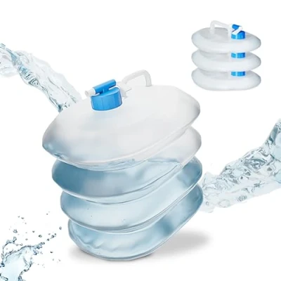 Afbeelding van Relaxdays opvouwbare jerrycan set van 4 water watertank camping 5 15 l Liter