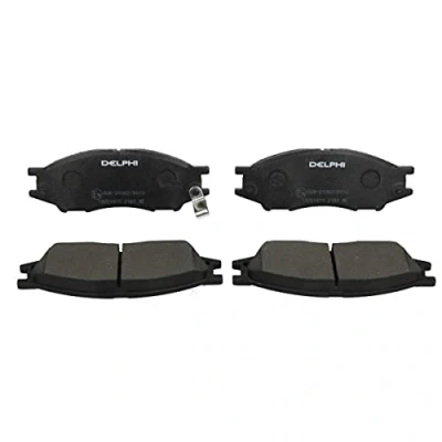Afbeelding van DELPHI LP2184 Remblokkenset Met akoestische slijtagewaarschuwing Zonder anti kreukplaat toebehoren NISSAN: Almera II Hatchback