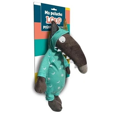 Image de Ma peluche loup pyjama licorne