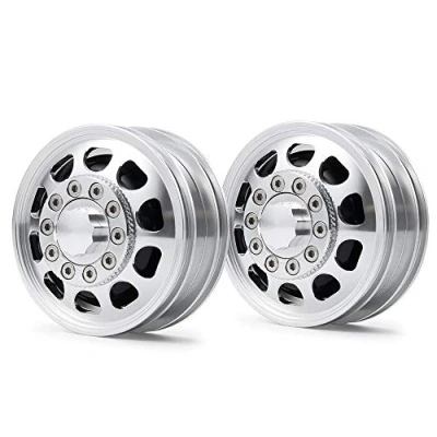 Afbeelding van AXspeed 2 stuks voorwielen voor 1:14 Tamiya RC Climbing Trailer Cargo Truck