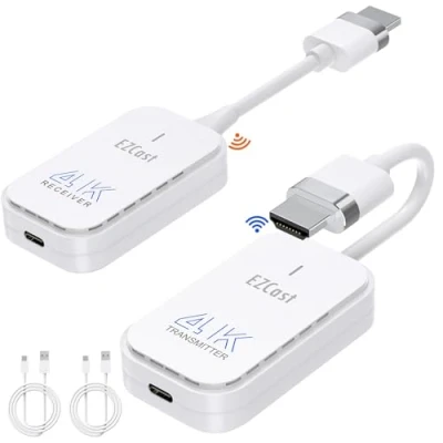 Afbeelding van 4K @ 30Hz draadloze HDMI zender en ontvanger, 1920 x 1080 120 Hz, 50 m bereik, audio/videostreaming van pc, laptop naar monitor, HDTV projector, voor conferenties, thuis