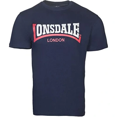 Afbeelding van Lonsdale TWO TONE Tshirt print, Heren, Maat: XXL, Navy