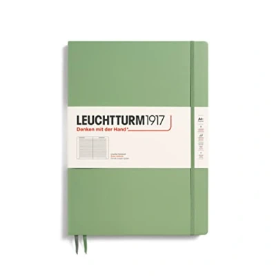 Afbeelding van Leuchtturm1917 A4+ Master Slim Lined Sage