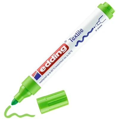 Afbeelding van edding 4500 textielmarker lichtgroen 1ST 2 3 mm / 4 4500011