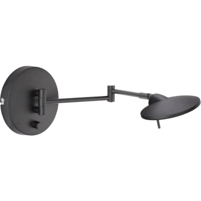 Afbeelding van TRIO Kazan Wandlamp met dimmer LED geÃƒÂ¯ntegreerd 1 lichts L 46.5 cm Zwart