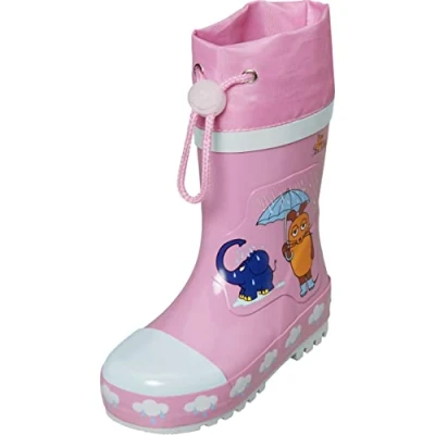 Afbeelding van Playshoes Regenlaarzen voor kinderen Muis &amp; olifant Roze maat 20 21EU