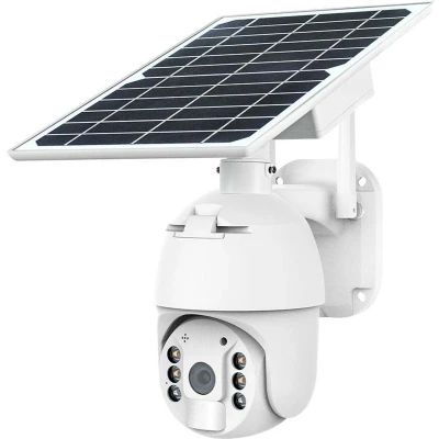 Afbeelding van V TAC VT 11024 4G Camera op zonne energie Slimme elektronica PTZ Wit IP65