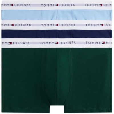 Image de Tommy Hilfiger Boxer 3P pour homme UM0UM02761, noir, M, Noir (Orn Grn/Prp Nvy/Vess Blu), M