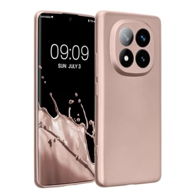 Afbeelding van kwmobile metallic telefoonhoesje van TPU geschikt voor Xiaomi Redmi Note 14 Pro+ 5G / Pro Plus Flexible case smartphone In arctische bes