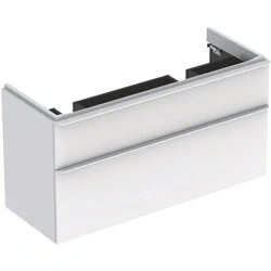 Afbeelding van Geberit Smyle Square onderbouwkast voor dubbele wastafel met 2 laden,