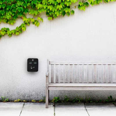 Afbeelding van Relaxdays Wandasbak asbak voor buiten buitenasbak wand afsluitbaar muurasbak