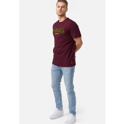 Afbeelding van Lonsdale Schmale Passform Classic Tshirt print, Heren, Maat: Large, Oxblood