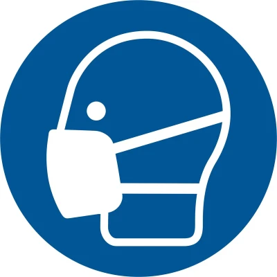 Afbeelding van Pickup Pictogram 10 x CM Mondkapje Dragen Verplicht