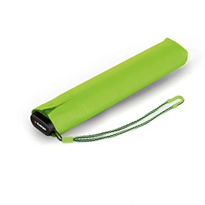 Afbeelding van Knirps Ultra US.050 Slim Manual zakparaplu ultralicht en plat, stormvast, winddicht, 21 cm, Fluorescerend Groen