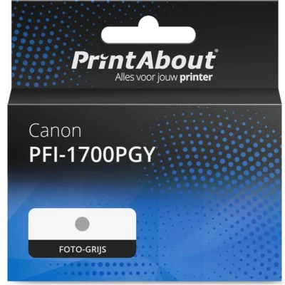 Afbeelding van Huismerk Canon PFI 1700PGY Inktcartridge Foto grijs
