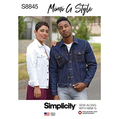 Afbeelding van Simplicity Us8845A Patroon S8845 Mimi G Jeansjas Maat XS S M L XL