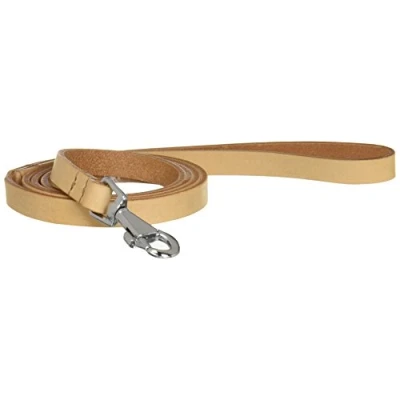 Afbeelding van Ferplast Natural Hondenriem Leder Beige Breedte 10 mm Lengte 120 cm