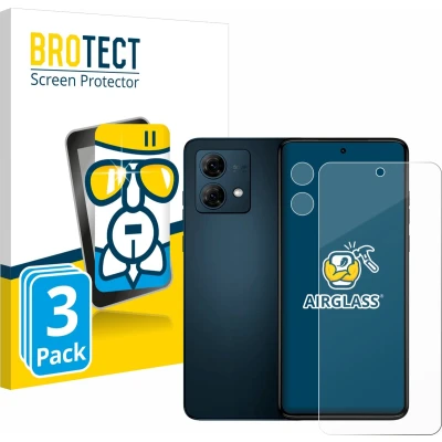 Afbeelding van 3x BROTECT AirGlass Glas Screenprotector voor Motorola Moto G84 (Voor+Camera)