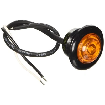 Afbeelding van Inbouw Led licht amber Ø 18 mm 12/24V