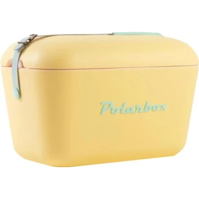 Afbeelding van Polarbox Retro Koelbox Geel 20 Liter Inhoud Duurzaam Geproduceerd