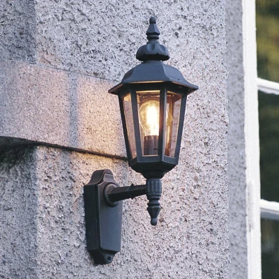 Afbeelding van Konstsmide Pallas Up 518 750 Buitenlamp (wand) Spaarlamp, LED E27 60 W Zwart