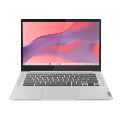 Afbeelding van Lenovo IdeaPad Slim 3 Chromebook 14M868 Laptop 14 inch FHD (MediaTek Kompanio 520, 4 GB RAM, 64 eMMC, Arm Mali G52 Graphics, Chrome OS) Frans AZERTY toetsenbord grijs