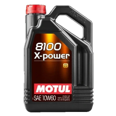 Afbeelding van Motul 8100 X Power 10W 60 5L Motorolie 109696 BMW: 5 Saloon, 3 Touring, Z4 Roadster, VOLKSWAGEN: GOLF 4, Tiguan I, 1 Cabriolet, PORSCHE: Boxster