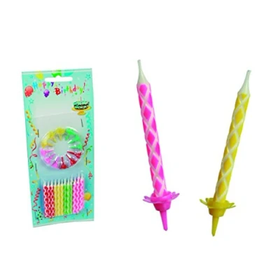 Afbeelding van Kaarsjes Taartkaarsjes 24st. Incl. 12 houders