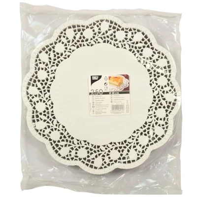 Afbeelding van Papstar 18270 papieren placemats, rond, diameter 30 cm, 250 stuks