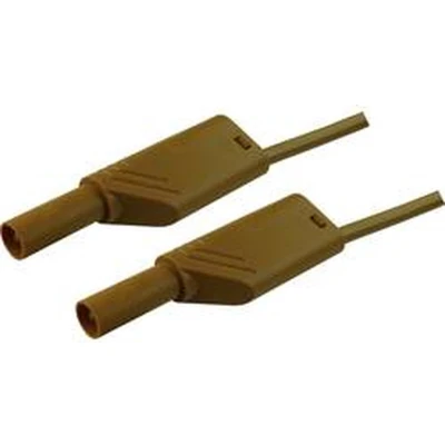 Afbeelding van SKS Hirschmann MLS WS 200/2,5 Veiligheidsmeetsnoer Banaanstekker 4 mm 2.00 m Bruin 1 stuk(s)