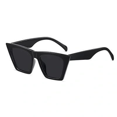 Afbeelding van Flat Top zonnebril voor mannen vrouwen Retro Designer Square beknopte stijl Clear lens UV400, 2, one size