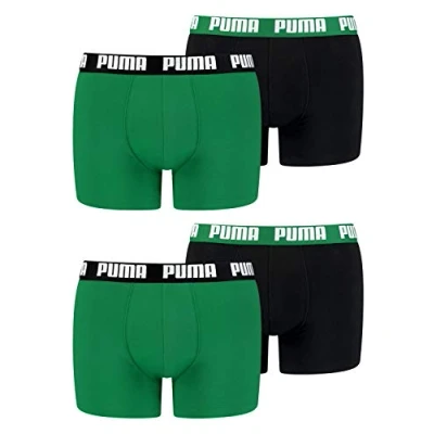 Afbeelding van PUMA Set van 4 boxershorts voor heren ondergoed, 035 Amazon groen, L