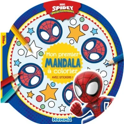 Image de Marvel Spidey et ses amis extraordinaires Mon premier mandala à colorier Avec stickers !