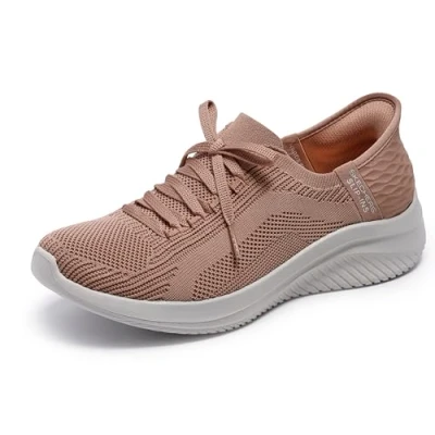 Afbeelding van Skechers Ultra Flex 3.0 Brilliant Path Sportschoenen voor dames, Lichtbruin