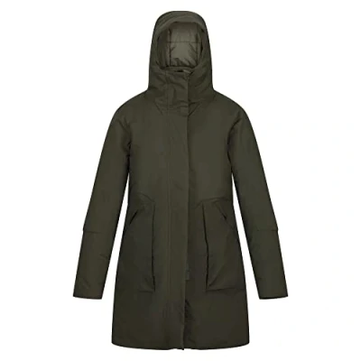 Afbeelding van De Regatta Yewbank Ii Wandeljas Dames Waterdicht Ademend Khaki Green