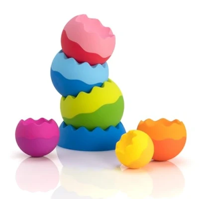 Image de Jouet empilable Tomy Tobbles Neo La pyramide d&#039;œufs